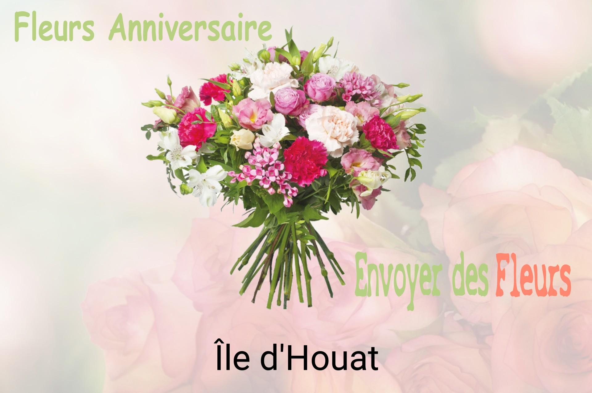 Bouquet de fleurs d’anniversaire livré à Île-d'Houat